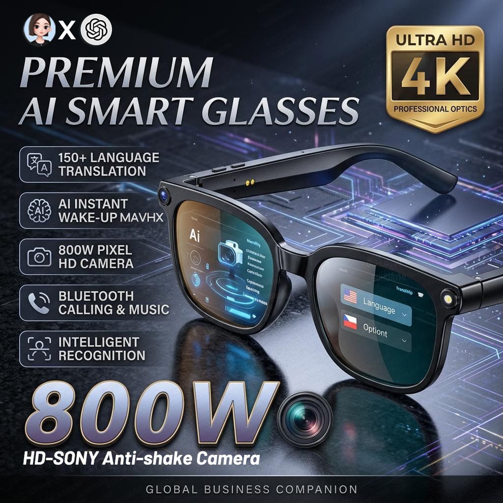 Photography Japanese - 2026 4K 8MP Smart Glasses Men