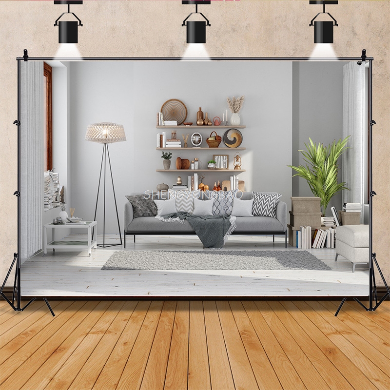 Photography Yearbook - SHENGYONGBAO Backdrops Modern Living Room Interior