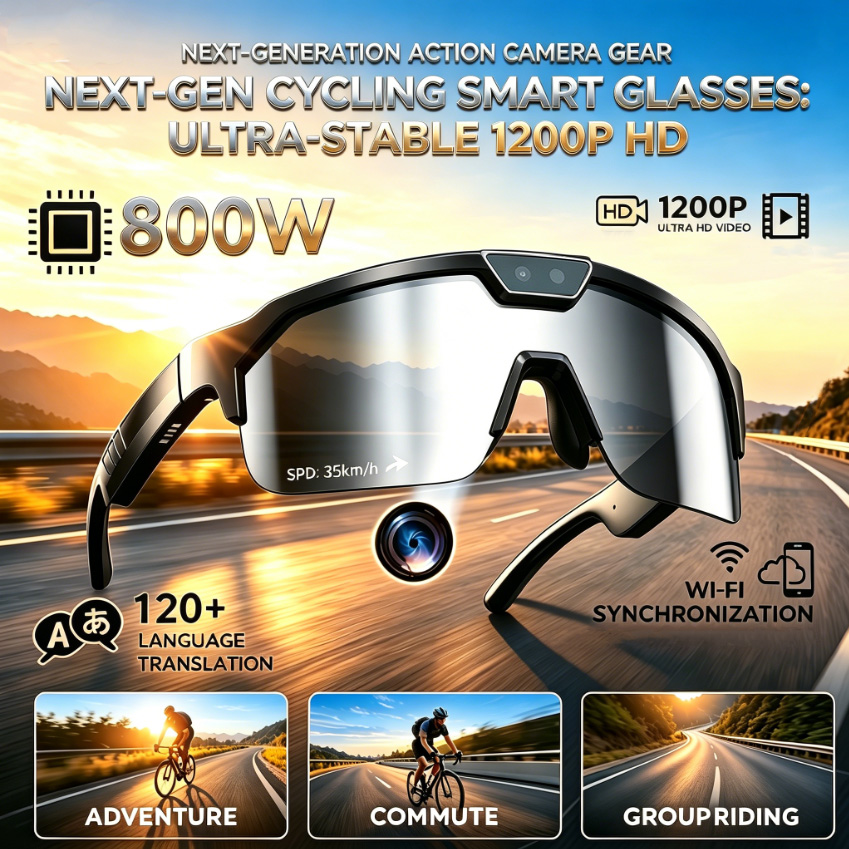 2026 Cycling Glasses with 800W - Photography Japanese ulasan dan harga