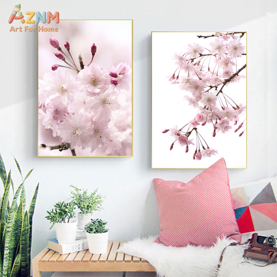 AZNM Pink Cherry Blossom Canva - Photography Quotes Inspirational ulasan dan harga