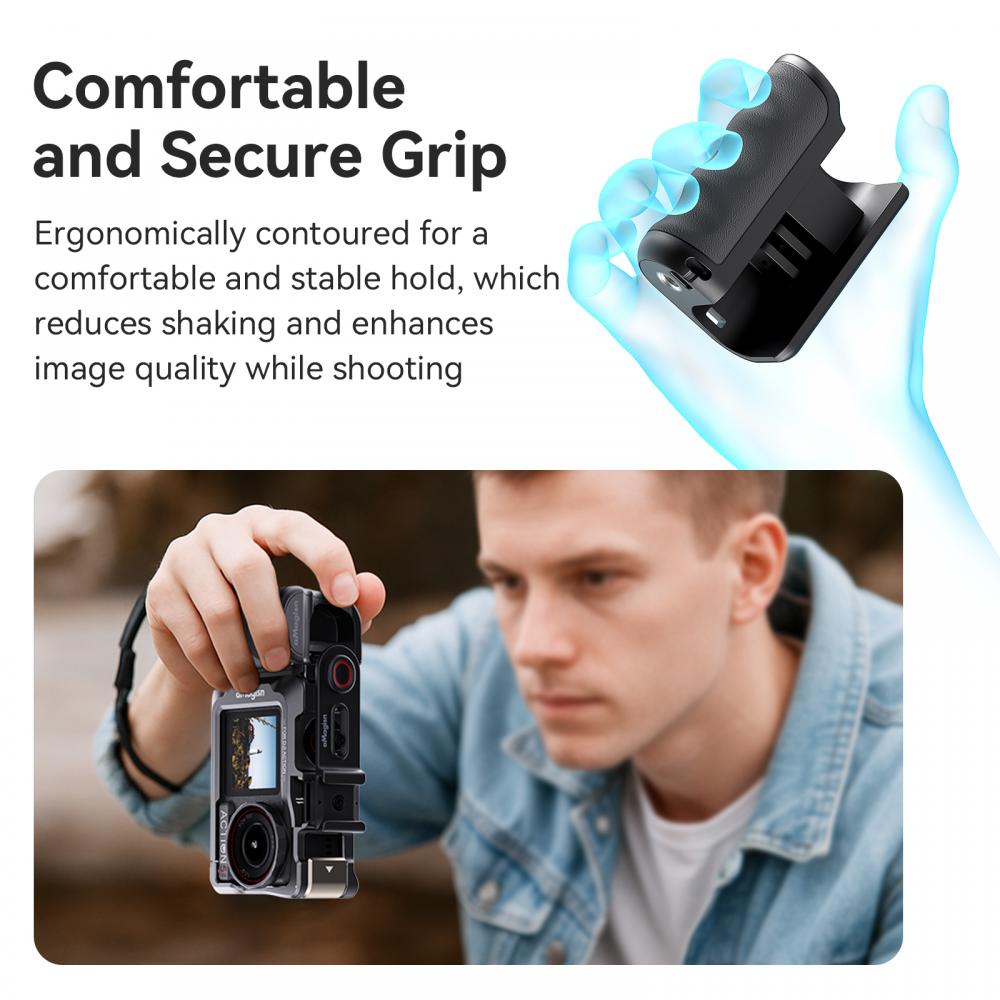 Street Photography Handle Grip - Photography Grip Insta360 X5 ulasan dan harga