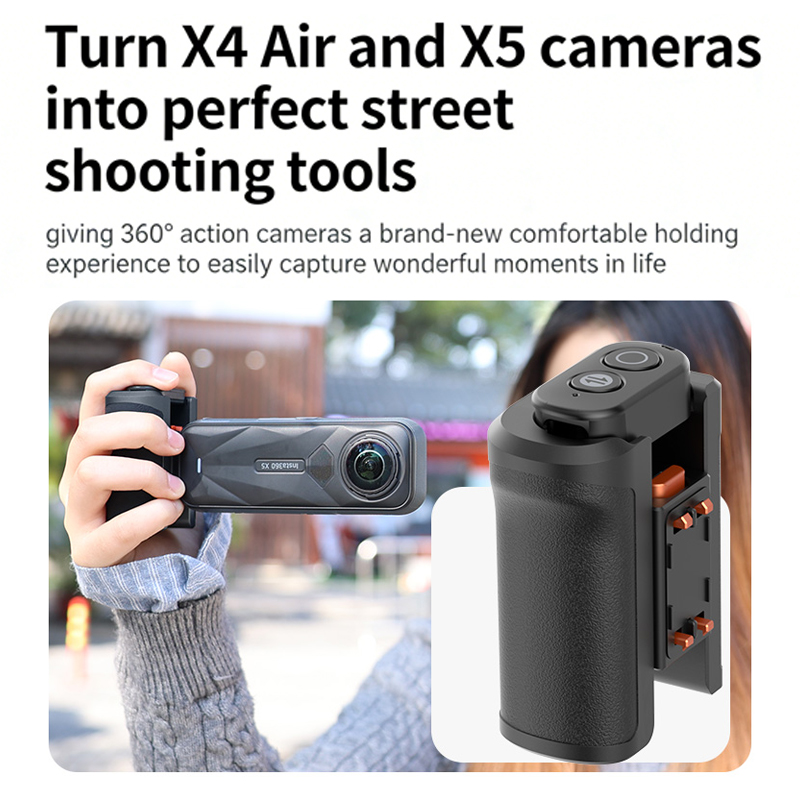 Street Photography Handle Grip - Photography Grip Insta360 X5 ulasan dan harga