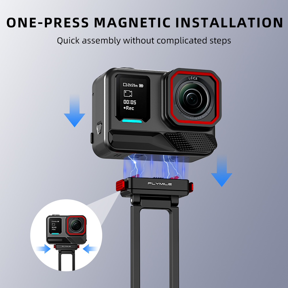 Flymile Metal Tripod Quick-rel - Photography Grip Insta360 X5 ulasan dan harga