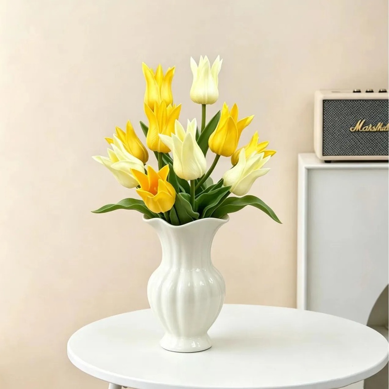 10pcs PU Tulip Artificial Flow - Photography Hotel ulasan dan harga