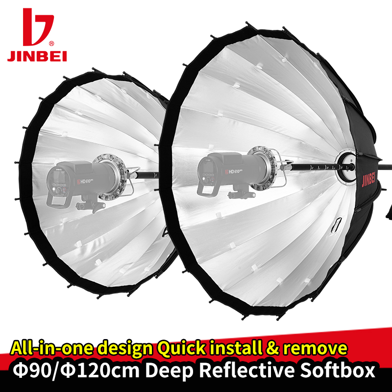 JINBEI 120cm Deep Reflective P - Photography Umbrella Diffuser ulasan dan harga