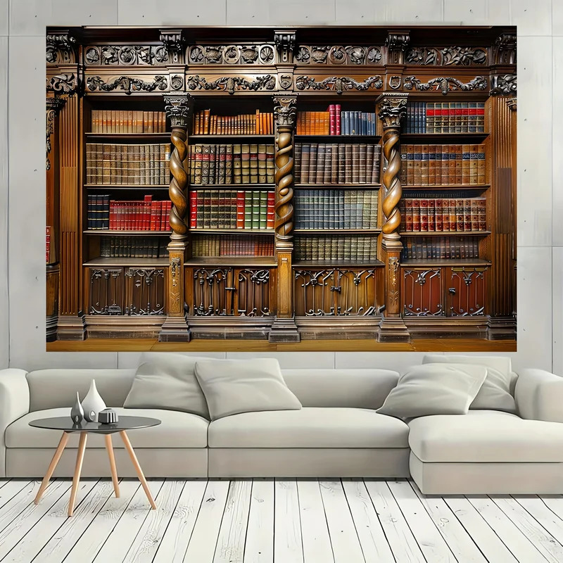 Vintage bookshelves on old boo - Photography Yearbook ulasan dan harga