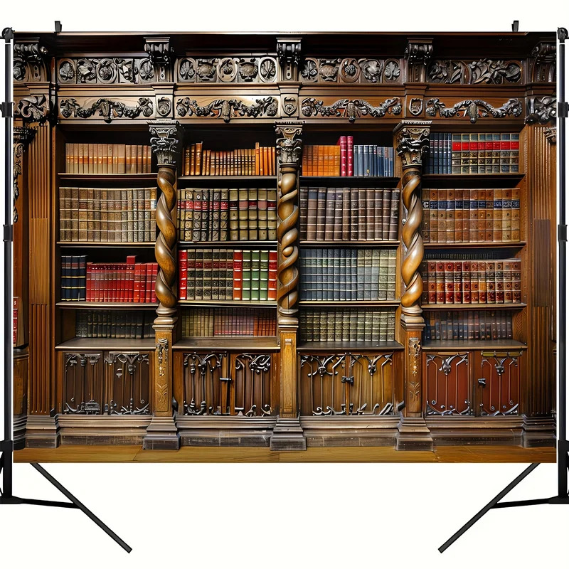 Vintage bookshelves on old boo - Photography Yearbook ulasan dan harga