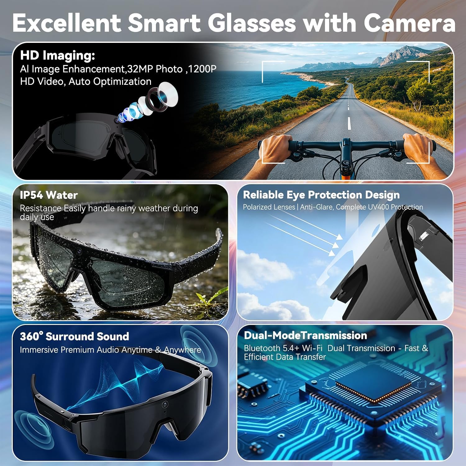 New AI Smart Glasses With Came - Photography Japanese ulasan dan harga