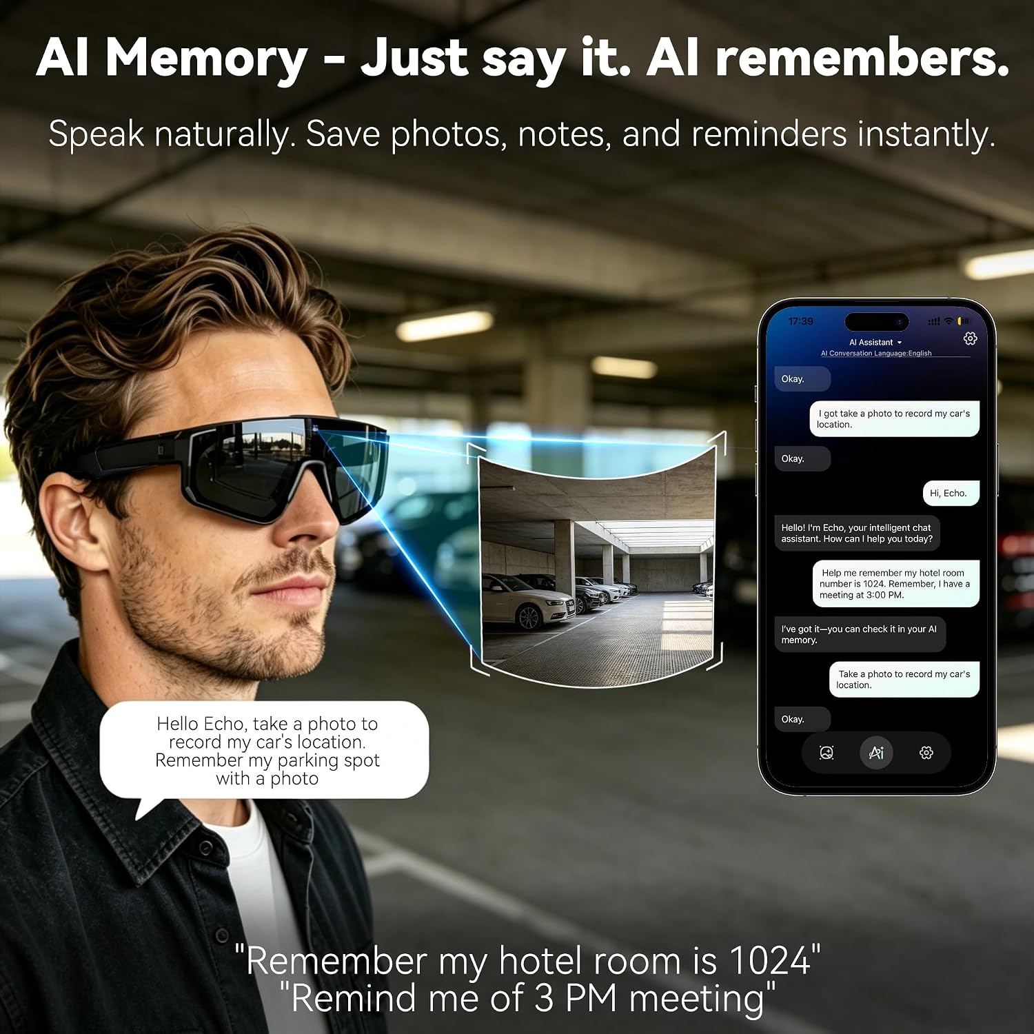 New AI Smart Glasses With Came - Photography Japanese ulasan dan harga