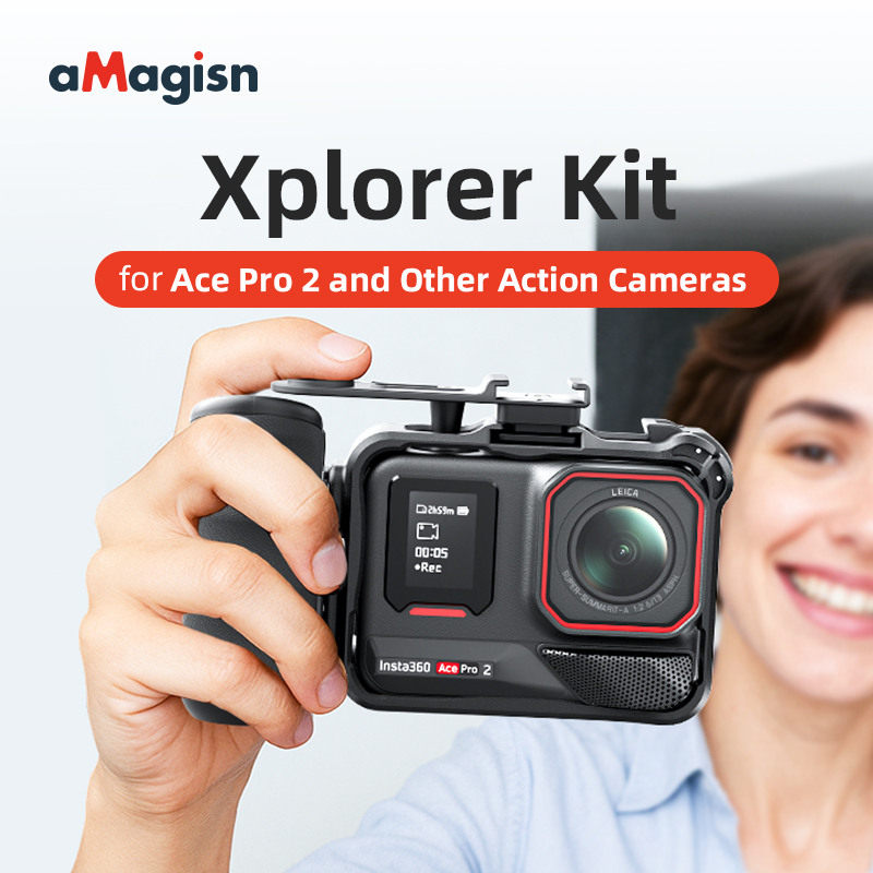 aMagisn Xplorer Kit Street Pho - Photography Grip Insta360 X5 ulasan dan harga