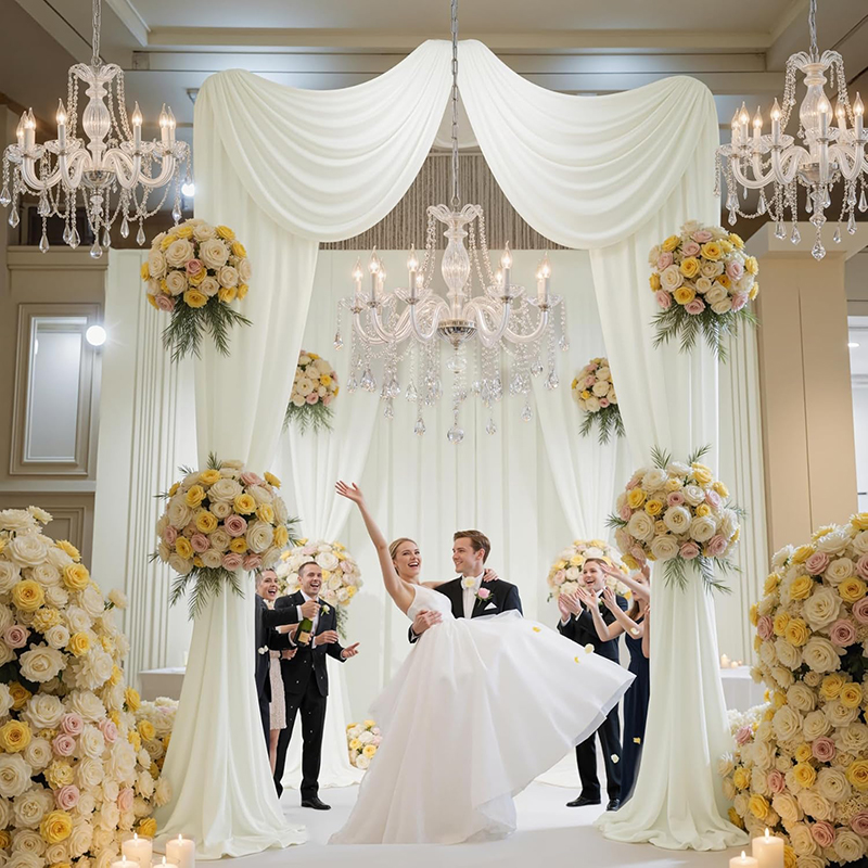 2 Panels Ivory White Backdrop  - Photography Hotel ulasan dan harga