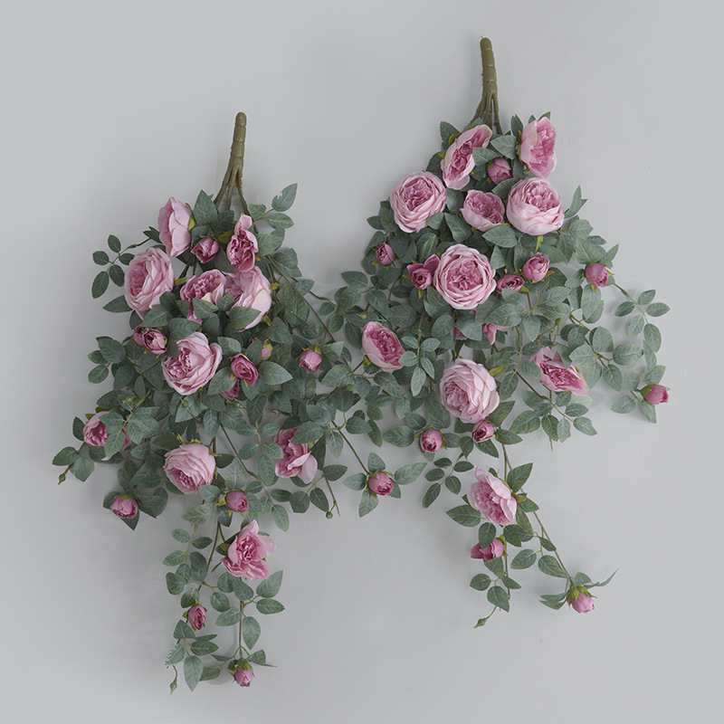 Artificial Silk Red Peony Vine - Photography Hotel ulasan dan harga