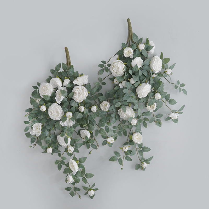 Artificial Silk Red Peony Vine - Photography Hotel ulasan dan harga