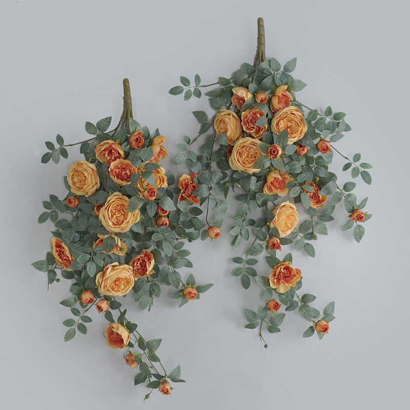 Artificial Silk Red Peony Vine - Photography Hotel ulasan dan harga