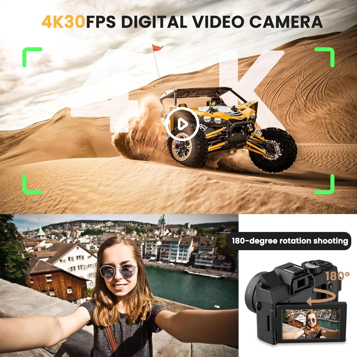 48MP Digital Camera with WiFi  - Photography Zoom ulasan dan harga