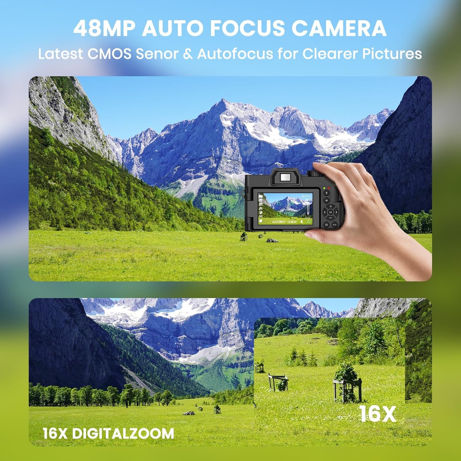 48MP Digital Camera with WiFi  - Photography Zoom ulasan dan harga