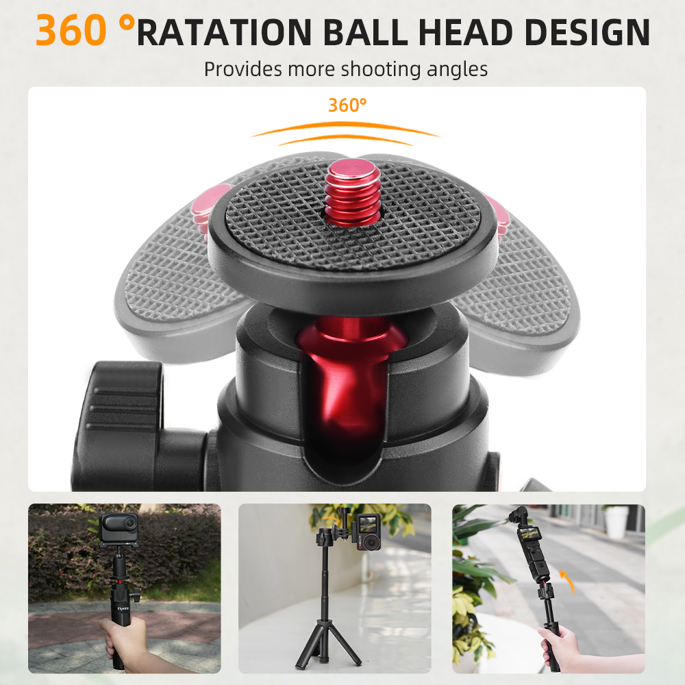 Flymile Extension Pole Tripod  - Photography Grip Insta360 X5 ulasan dan harga