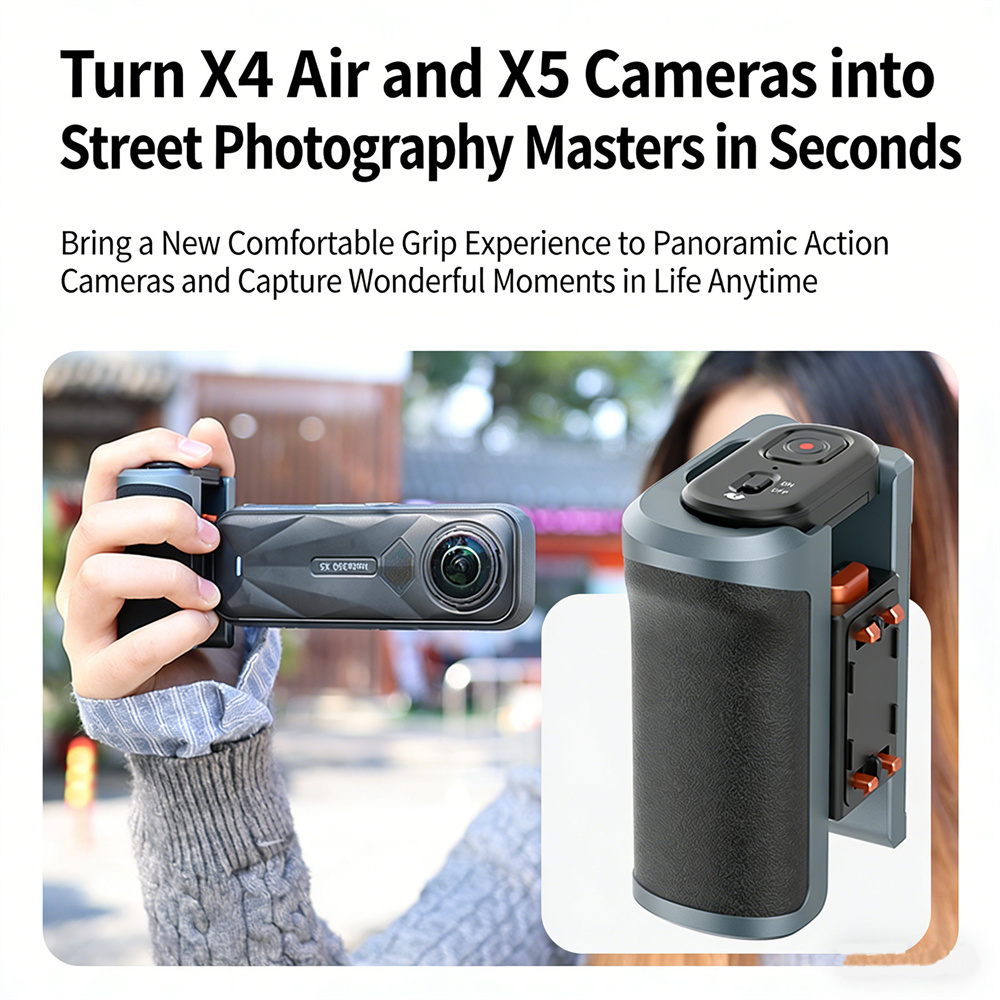 VRIG GA-08SE Street Photograph - Photography Grip Insta360 X5 ulasan dan harga