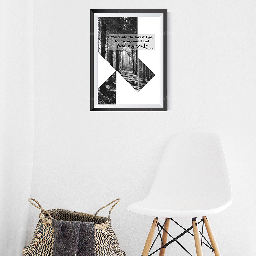 Black and white forest prints/ - Photography Quotes Inspirational ulasan dan harga
