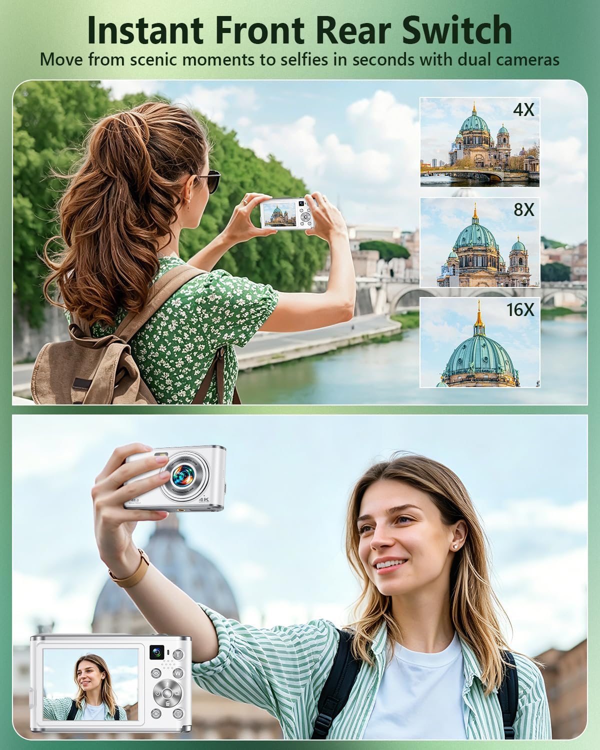 4K Digital Camera for Vlogging - Photography Zoom ulasan dan harga