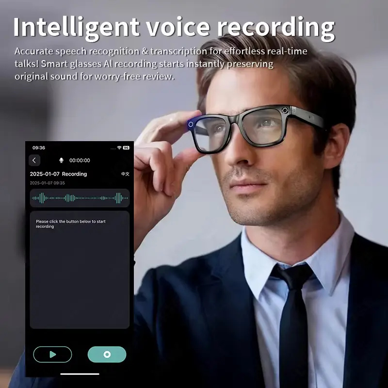 AI Smart Glasses with 8MP Came - Photography Japanese ulasan dan harga